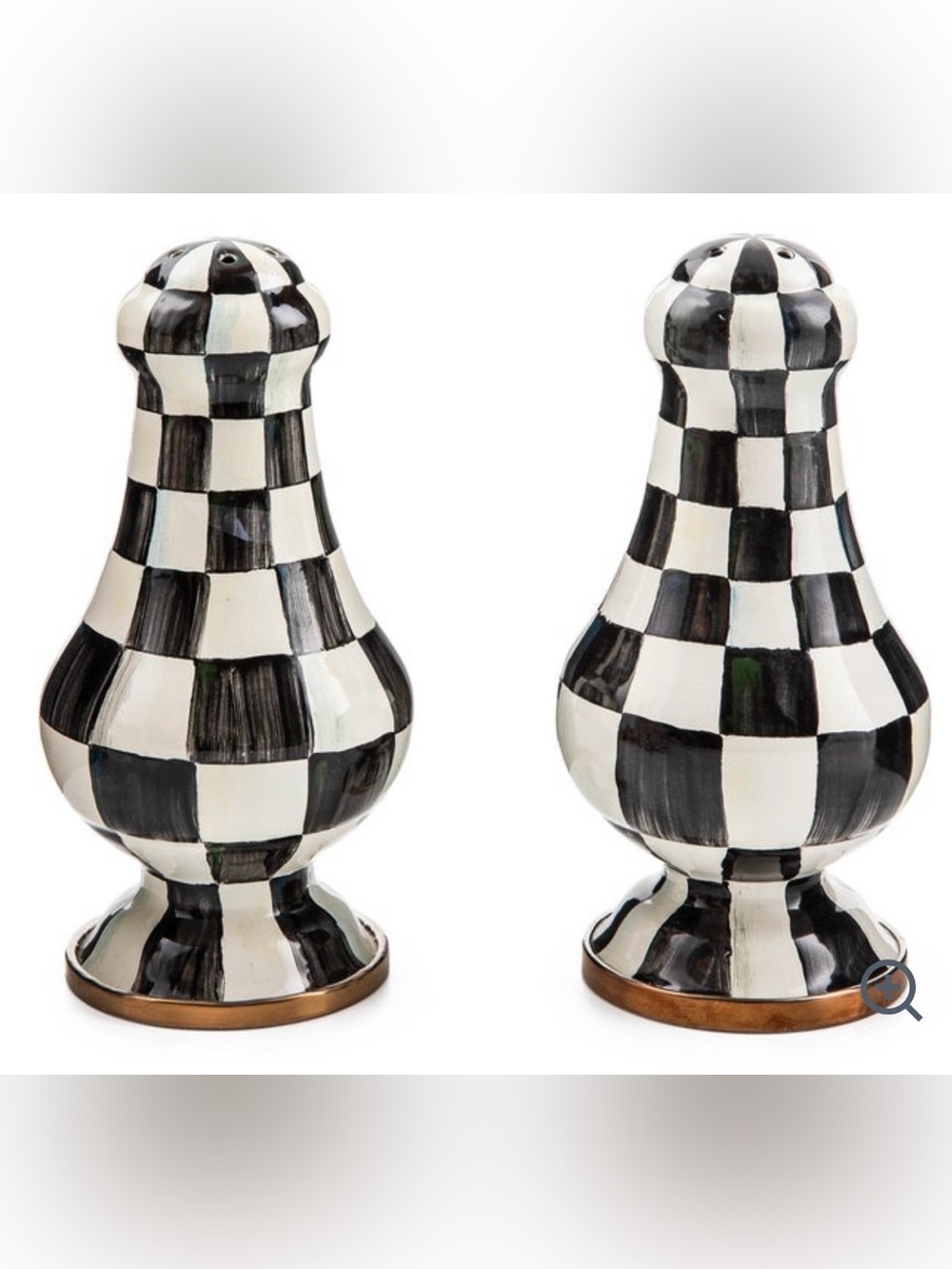 Courtly Check Large Salt & Pepper Shakers